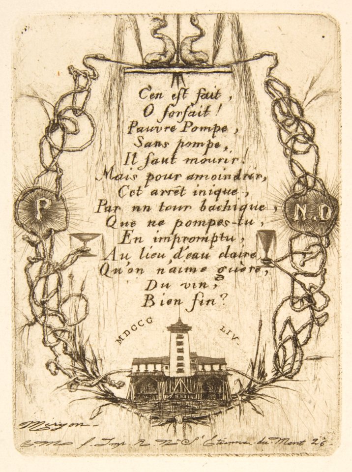 The Nôtre-Dame Pump (small plate) MET DP813384
