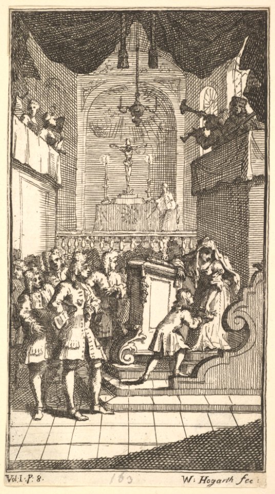The New Metamorphosis, Plate 2- Fantasio at Church MET DP824573