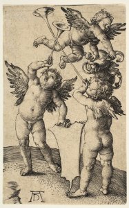 Three Putti with Trumpets MET DP815540