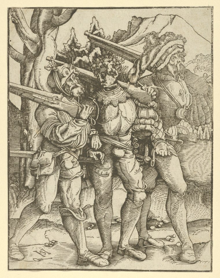 Three Soldiers with Muskets MET DP849317