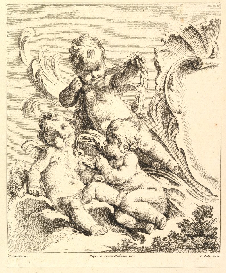Three Loves Next to a Cartouche MET DP825513