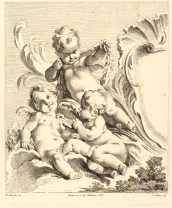 Three Loves Next to a Cartouche MET DP825513