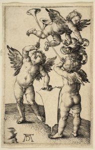 Three Putti with Trumpets MET DP815538