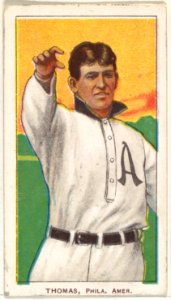 Thomas, Philadelphia, American League, from the White Border series (T206) for the American Tobacco Company MET DP843212