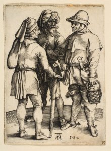 Three Peasants in Conversation MET DP815393