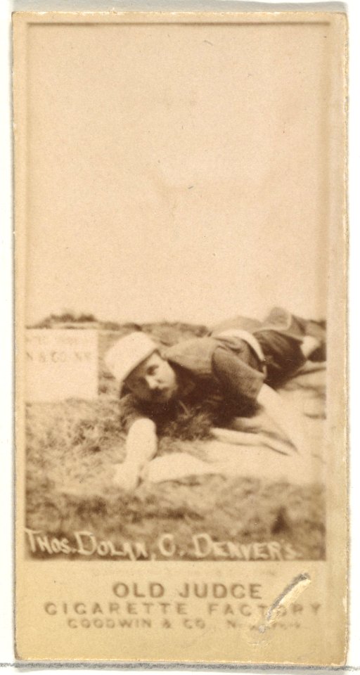 Thomas J. "Tom" Dolan, Catcher, Denver, from the Old Judge series (N172) for Old Judge Cigarettes MET DP846249