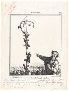 This is just a way to strain your back, from 'News of the day,' published in Le Charivari, August 28, 1868 MET DP877736