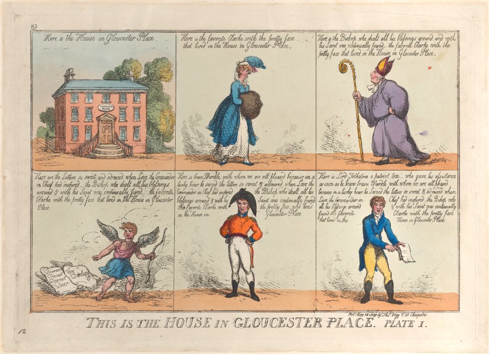 This is the House in Gloucester Place, Plate 1 MET DP883654