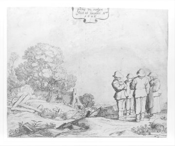 Three Peasants and a Woman MET MM86051