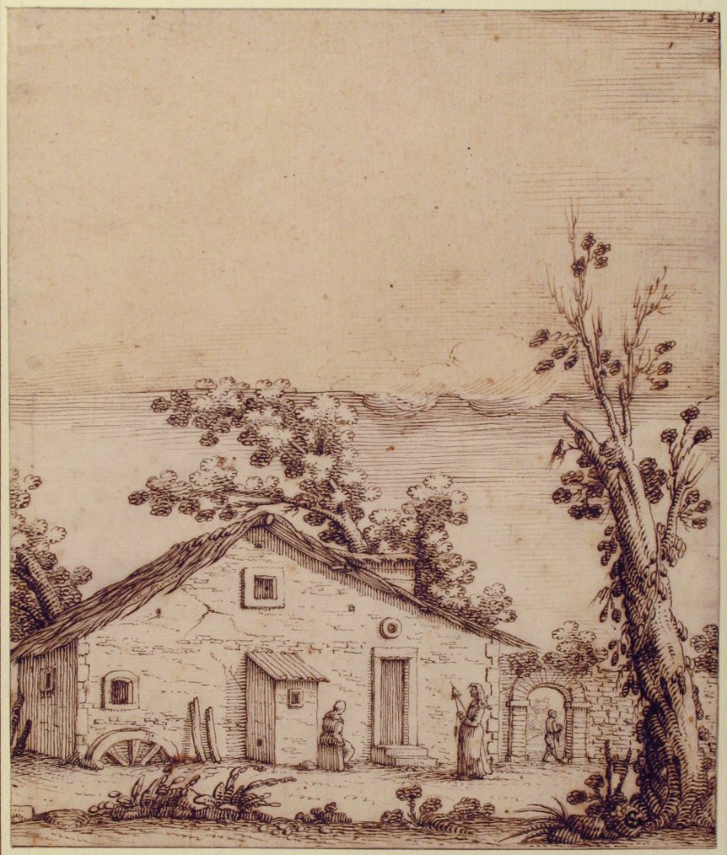 Three Figures by a Rustic Dwelling MET 1972.271
