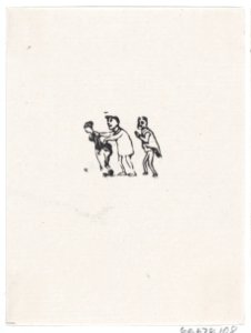 Three figures walking in a line MET DP869517