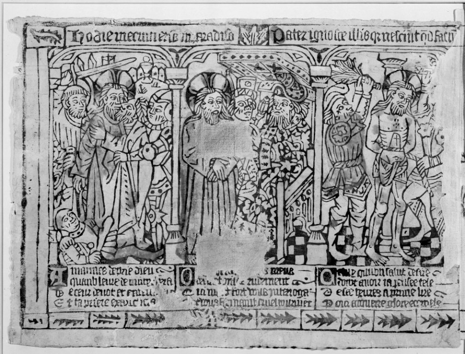 Three Fragments of a Passion Frieze- The Kiss of Judas, Christ before Pilate, and the Flagellation; The Crucifixion and the Descent from the Cross; The Entombment and the Resurrection MET MM43290