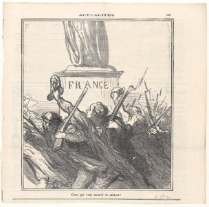 Those who are about to die, salute thee, from 'News of the day,' published in Le Charivari, September 2, 1870 MET DP877806