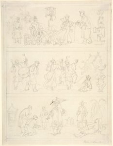 Three Friezes of Chinese Figures MET DP801137