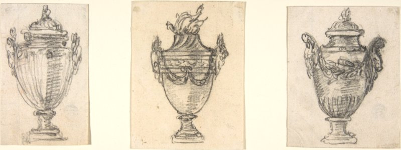 Three Designs for Covered Vases MET DP808761