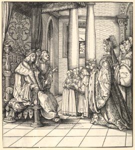 The White King Receiving His Daughter Margaret and the Children of King Philip, from Der Weisskunig MET DP834074