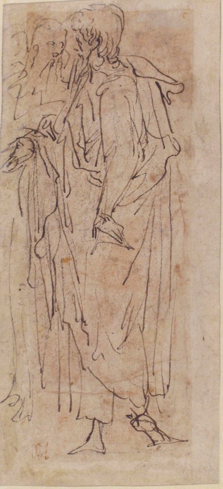 Three Standing Male Figures (recto); Two Standing Male Figures (verso) MET 1970.101.1 VERSO