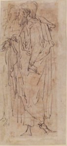 Three Standing Male Figures (recto); Two Standing Male Figures (verso) MET 1970.101.1 VERSO