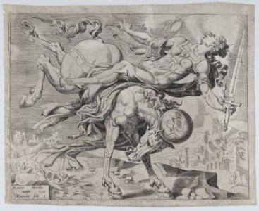 The World Disposing of Justice, from The Unrestrained World, plate 1 MET DP860306