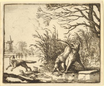 The Wolf Accuses Renard Once Again from Hendrick van Alcmar's Renard The Fox MET DP837682