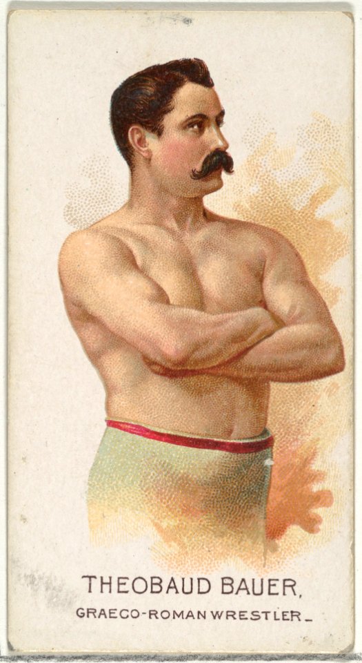 Theobaud Bauer, Greco-Roman Wrestler, from World's Champions, Series 2 (N29) for Allen & Ginter Cigarettes MET DP838250
