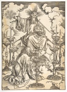 The Vision of the Seven Candlesticks, from The Apocalypse, German Edition 1498 MET DP816134