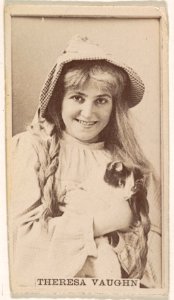 Theresa Vaughn, from the Actresses series (N245) issued by Kinney Brothers to promote Sweet Caporal Cigarettes MET DP859766