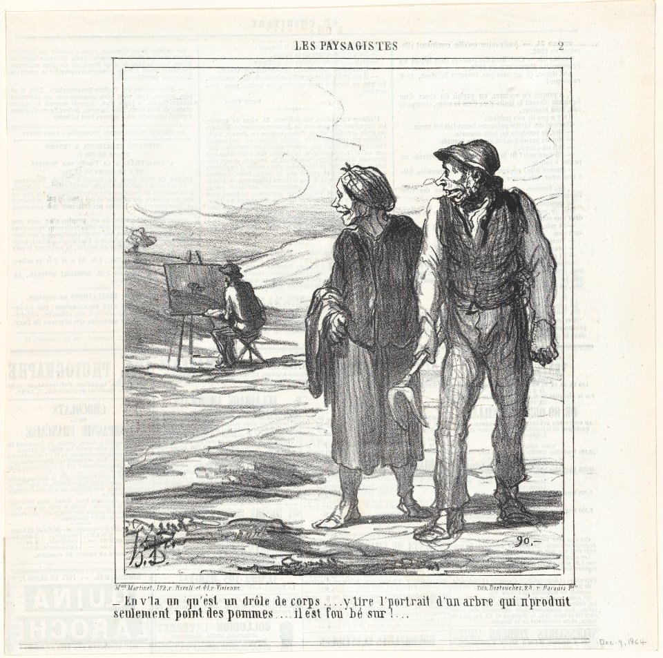 There's a strange one..., from 'The landscape painters,' published in Le Charivari, December 9, 1864 MET DP877196