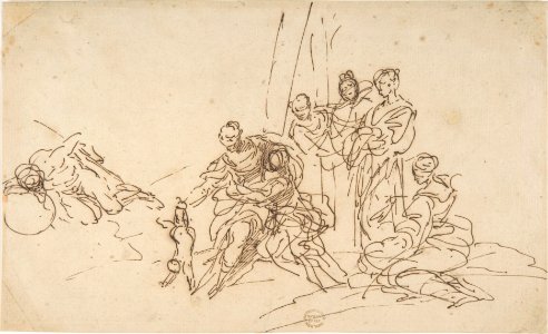 Thetis Dipping the Infant Achilles into the Waters of the Styx MET DP809289