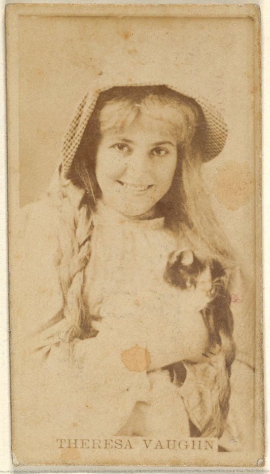 Theresa Vaughn, from the Actors and Actresses series (N45, Type 8) for Virginia Brights Cigarettes MET DP831710
