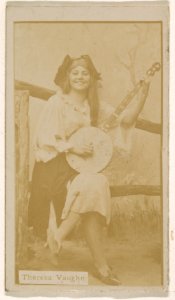Theresa Vaughn, from the Actresses series (N245) issued by Kinney Brothers to promote Sweet Caporal Cigarettes MET DP859764