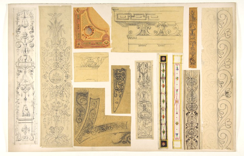 Thirteen designs for the painted decoration of interiors MET DP811447