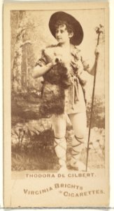 Theodora de Gilbert, from the Actors and Actresses series (N45, Type 1) for Virginia Brights Cigarettes MET DP829420