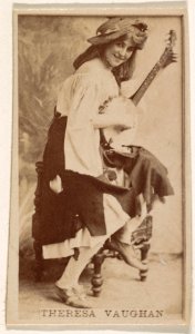 Theresa Vaughn, from the Actresses series (N245) issued by Kinney Brothers to promote Sweet Caporal Cigarettes MET DP859765
