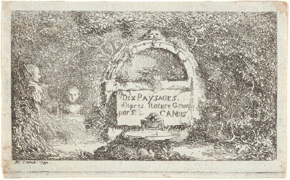 Title page for "Ten Landscapes" MET DP874633