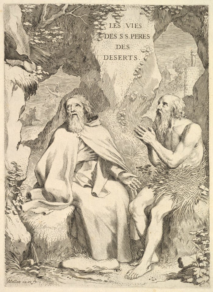 Title page- Arnaud d'Andilly, Les Vies des saints pères des déserts MET DP822442