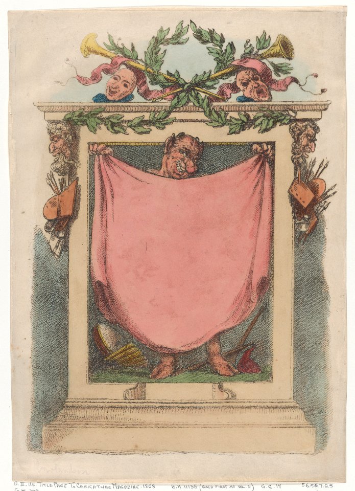 Title Page, Rowlandson's Caricature Magazine MET DP873954