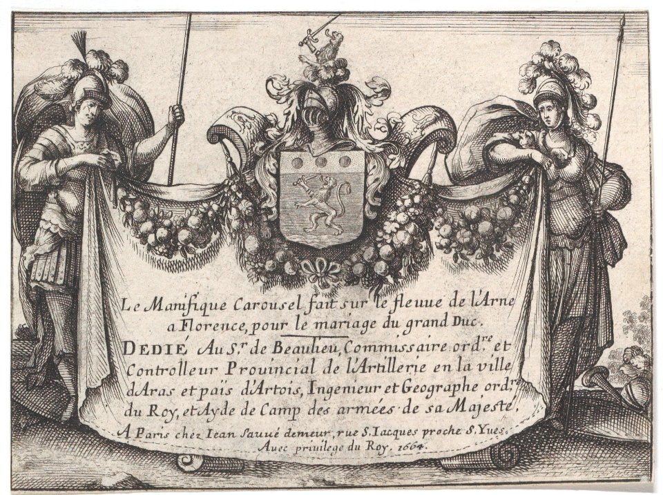 Title page from The magnificent pageant on the Arno in Florence Met DP885819