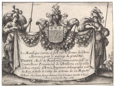 Title page from The magnificent pageant on the Arno in Florence Met DP885819