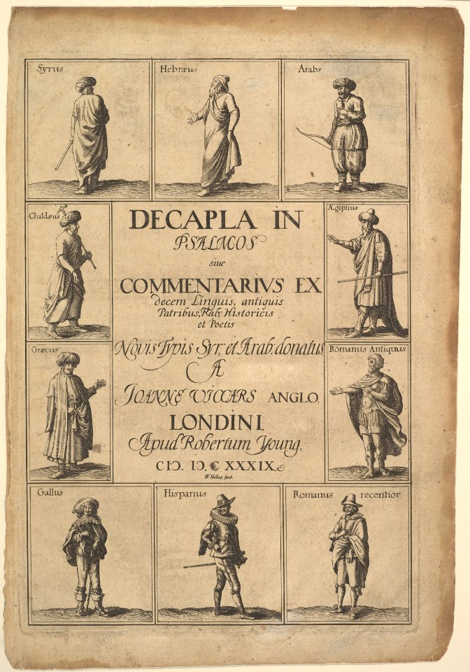 Title page- Decapla in Psalmos MET DP823917