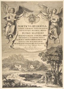 Title Page for Porticus Religiosa MET DP817155