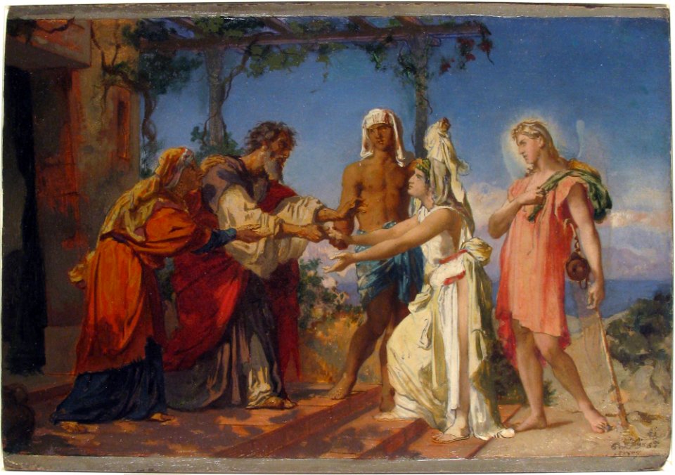 Tobias Brings His Bride Sarah to the House of His Father, Tobit MET 1990.157