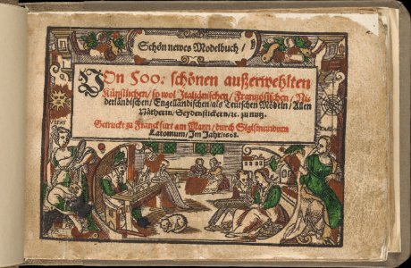 Title page from Schön newes Modelbuch (Page 1r) MET DP359634