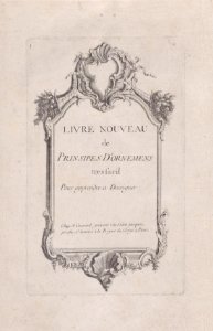 Title Page to 'Livre Nouveau de Prinsipes D'Ornemens, tres facil Met DP889253