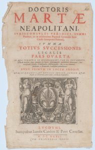 Title page vignette for 'Doctoris Martae Neapolitani' MET DP874046