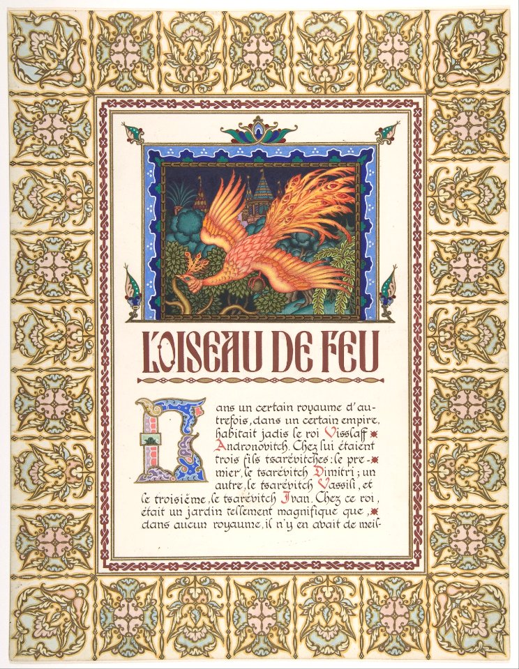 Title Page- L'oiseau de Feu et d'autres contes populaires Russes MET DP804790