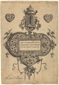 Title Plate, from Pendant Designs with Architectural Elements and Vegetal-Arabesques MET DP837380