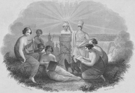 Title Page- The New York Mirror, A Weekly Journal, Devoted to Literature and the Fine Arts. Embellished with Engravings and Music, Volume IX MET DP837861 (cropped)