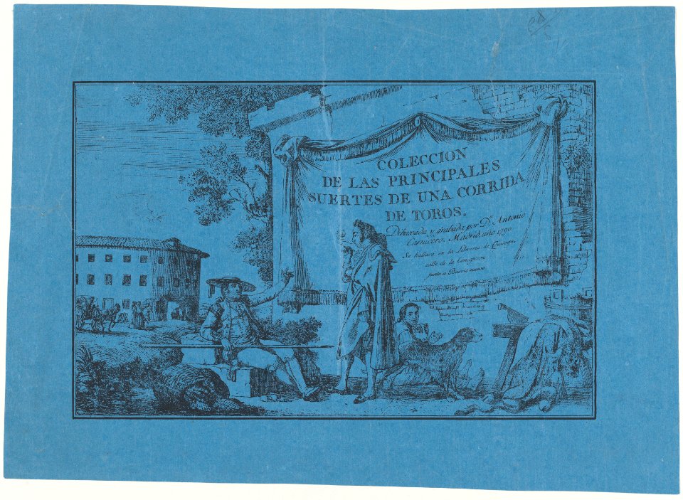 Title page to the 'Colección de la principales suertes de una corrida de toros' MET DP876073