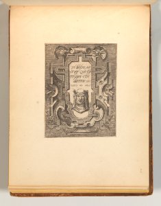 Targhe ed altri ornati di varie e capricciose invenzioni (Cartouches and other ornaments of various and capricious invention, page 38) MET DP703727
